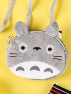 My Neighbor Totoro Big Totoro pocket pouch, with shoulder strap, 2 way use, New